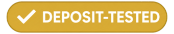 Deposit-tested badge